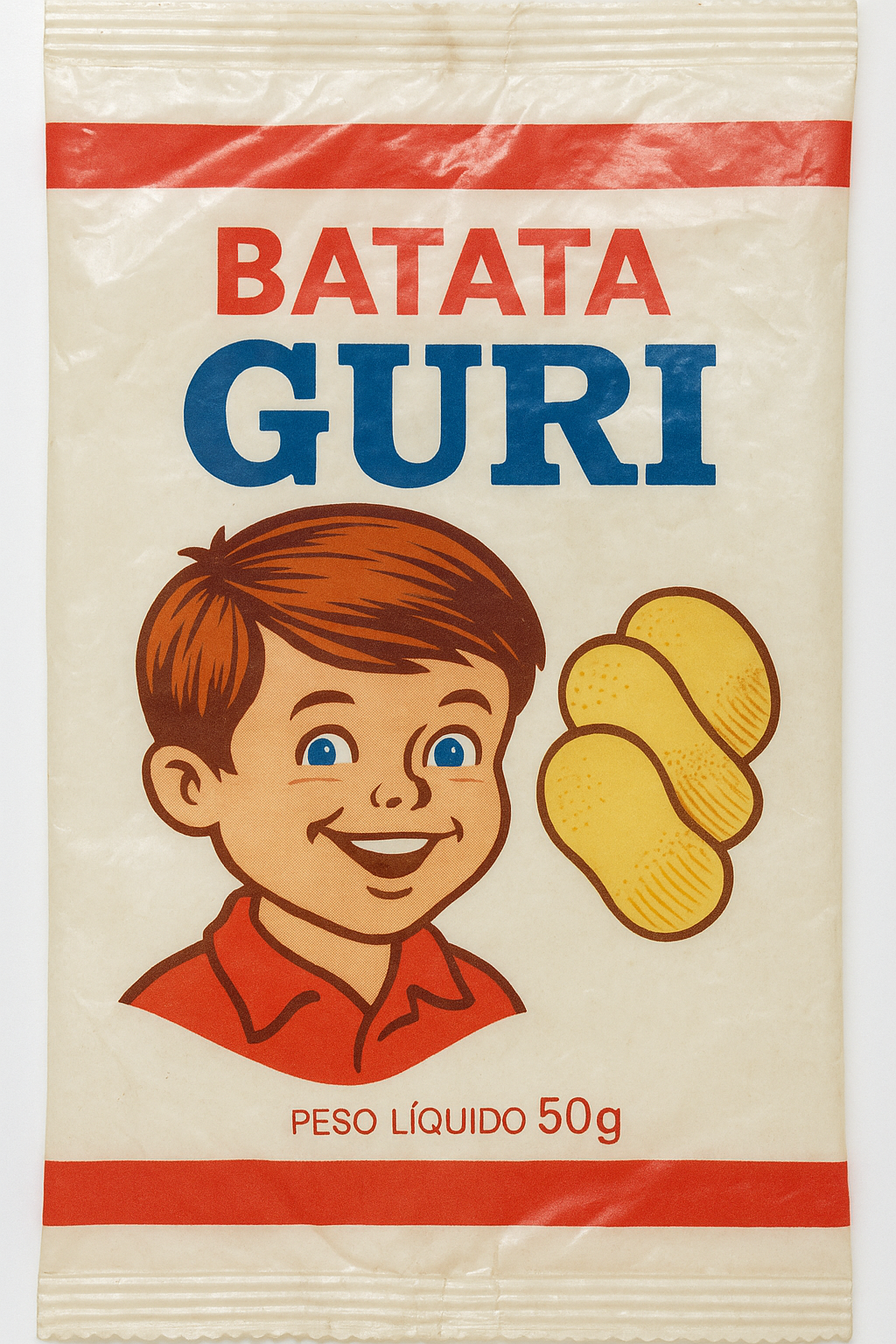 Embalagem ilustrativa das Batatas Guri
